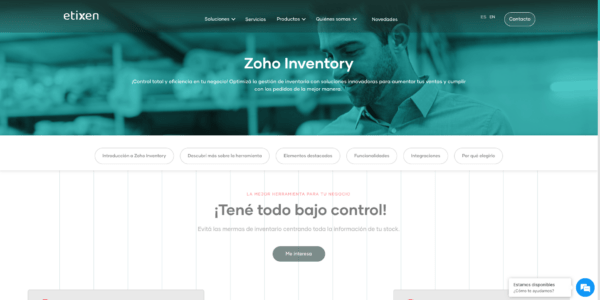 Zoho Inventory Etixen